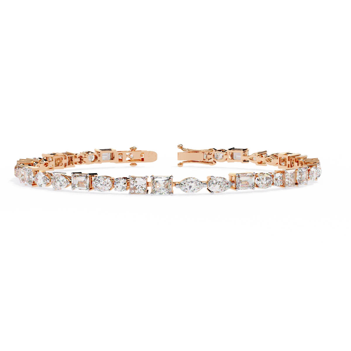 Mosaic Cut Lab Grown Diamond Bracelet - Ophiratbf