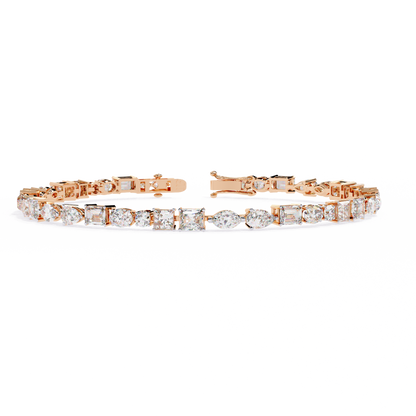 Mosaic Cut Lab Grown Diamond Bracelet