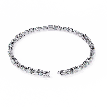 Mosaic Cut Lab Grown Diamond Bracelet