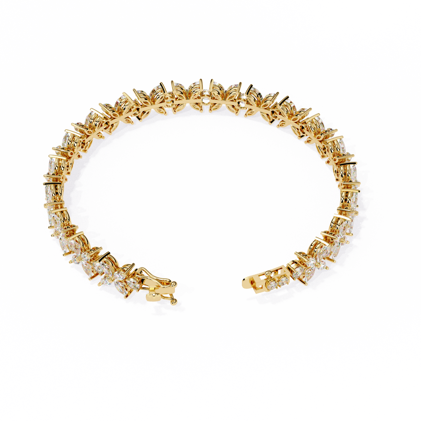 flora luxe lab grown diamond tennis bracelet