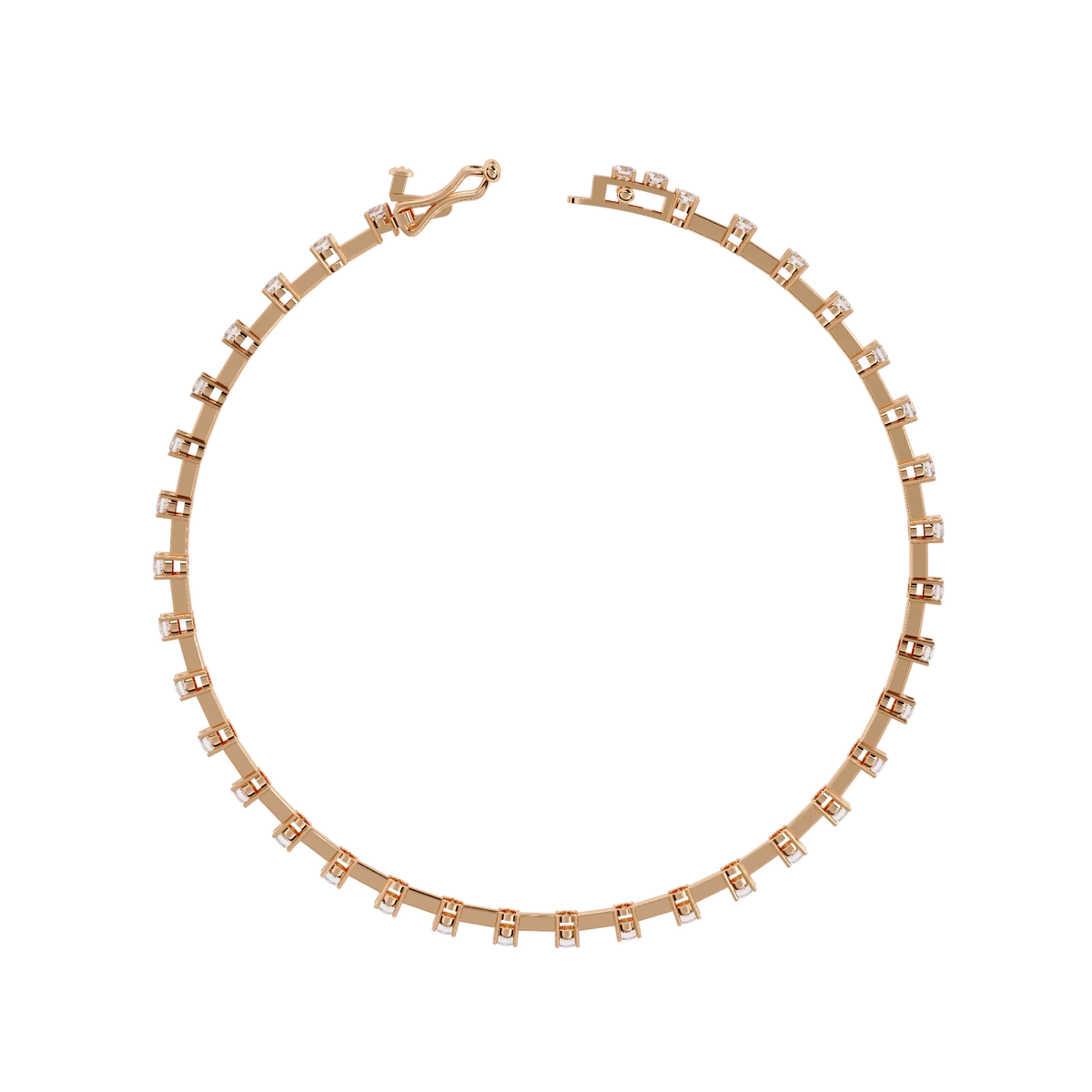 Minimal Luxe Lab Grown Diamond Tennis Bracelet - Ophiratbf