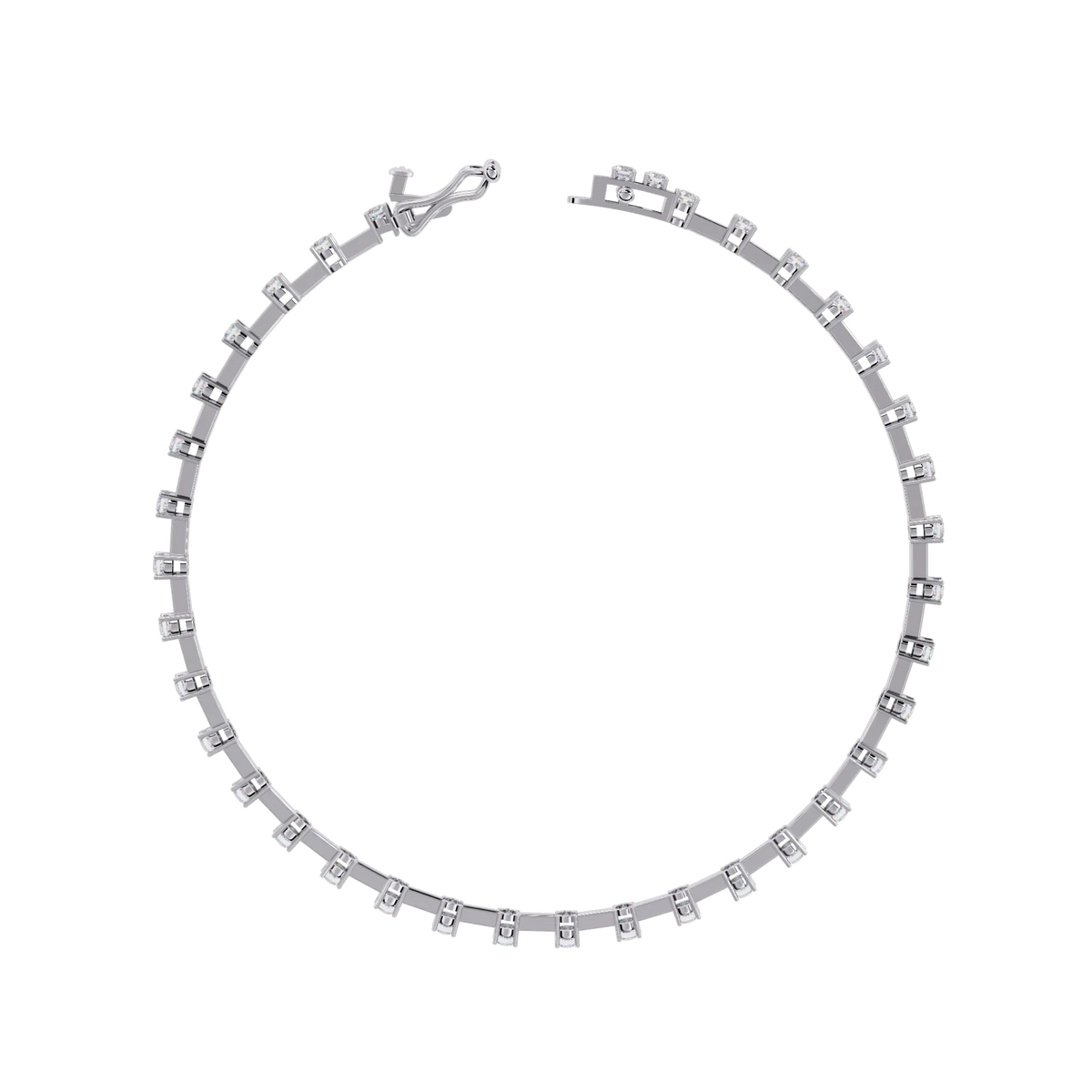 Minimal Luxe Lab Grown Diamond Tennis Bracelet - Ophiratbf