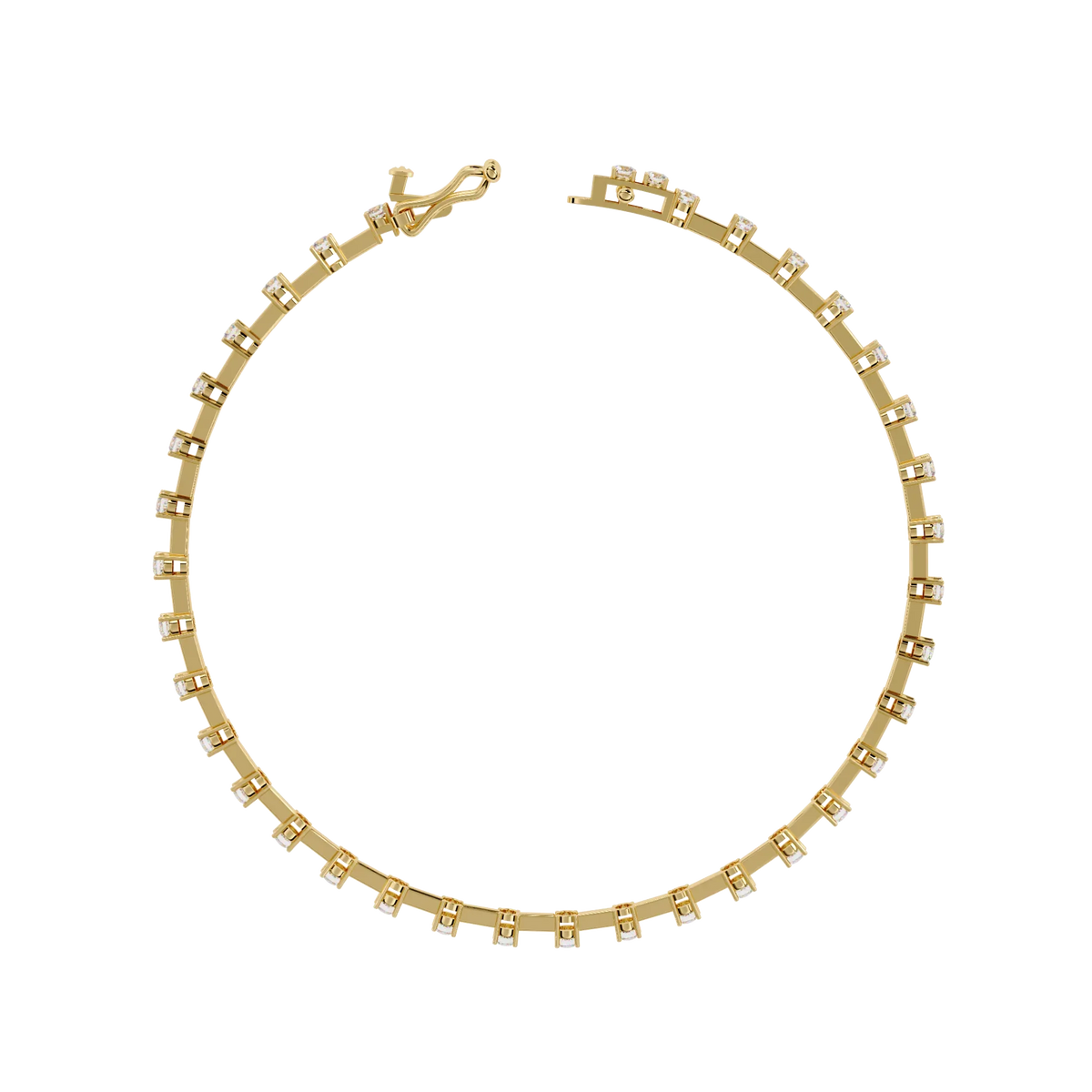 Minimal Luxe Lab Grown Diamond Tennis Bracelet - Ophiratbf