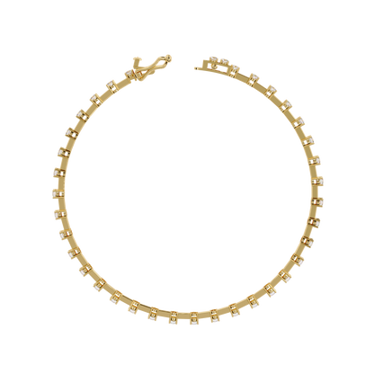 Minimal Luxe Lab Grown Diamond Tennis Bracelet