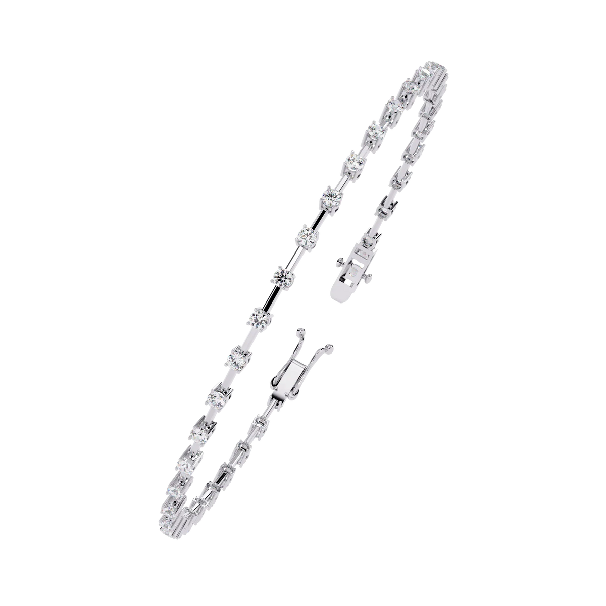 Minimal Luxe Lab Grown Diamond Tennis Bracelet - Ophiratbf