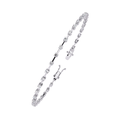 Minimal Luxe Lab Grown Diamond Tennis Bracelet
