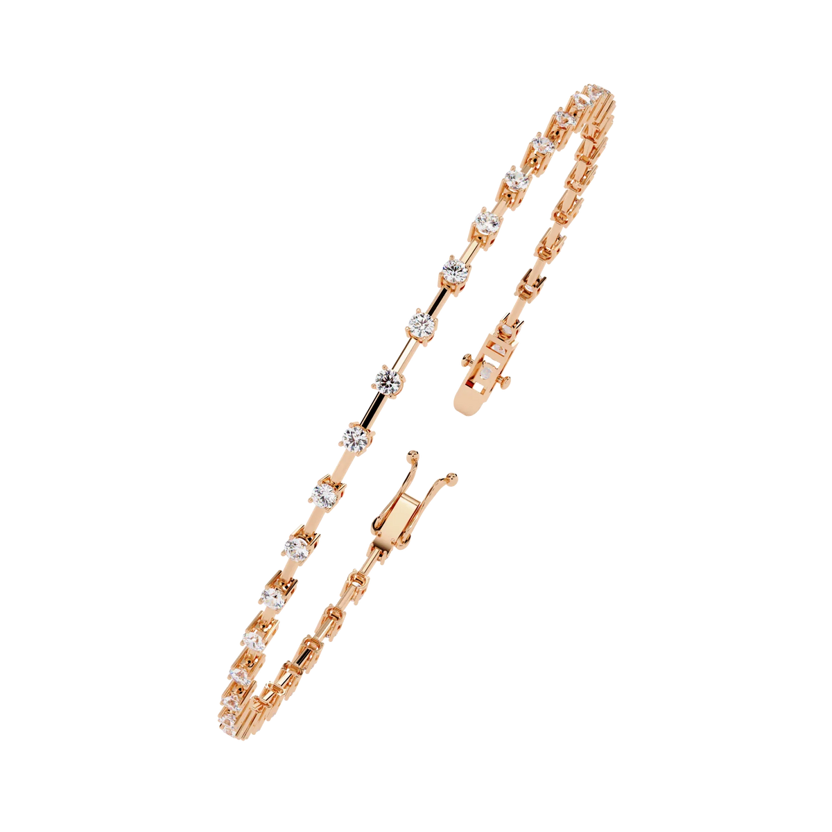 Minimal Luxe Lab Grown Diamond Tennis Bracelet - Ophiratbf