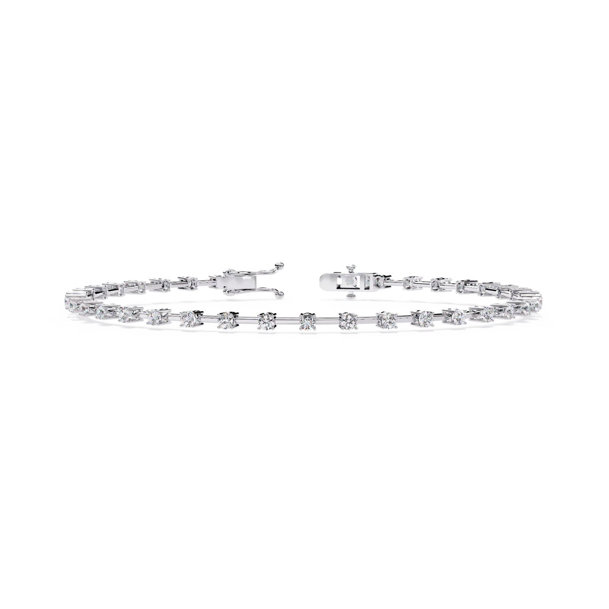 Minimal Luxe Lab Grown Diamond Tennis Bracelet - Ophiratbf