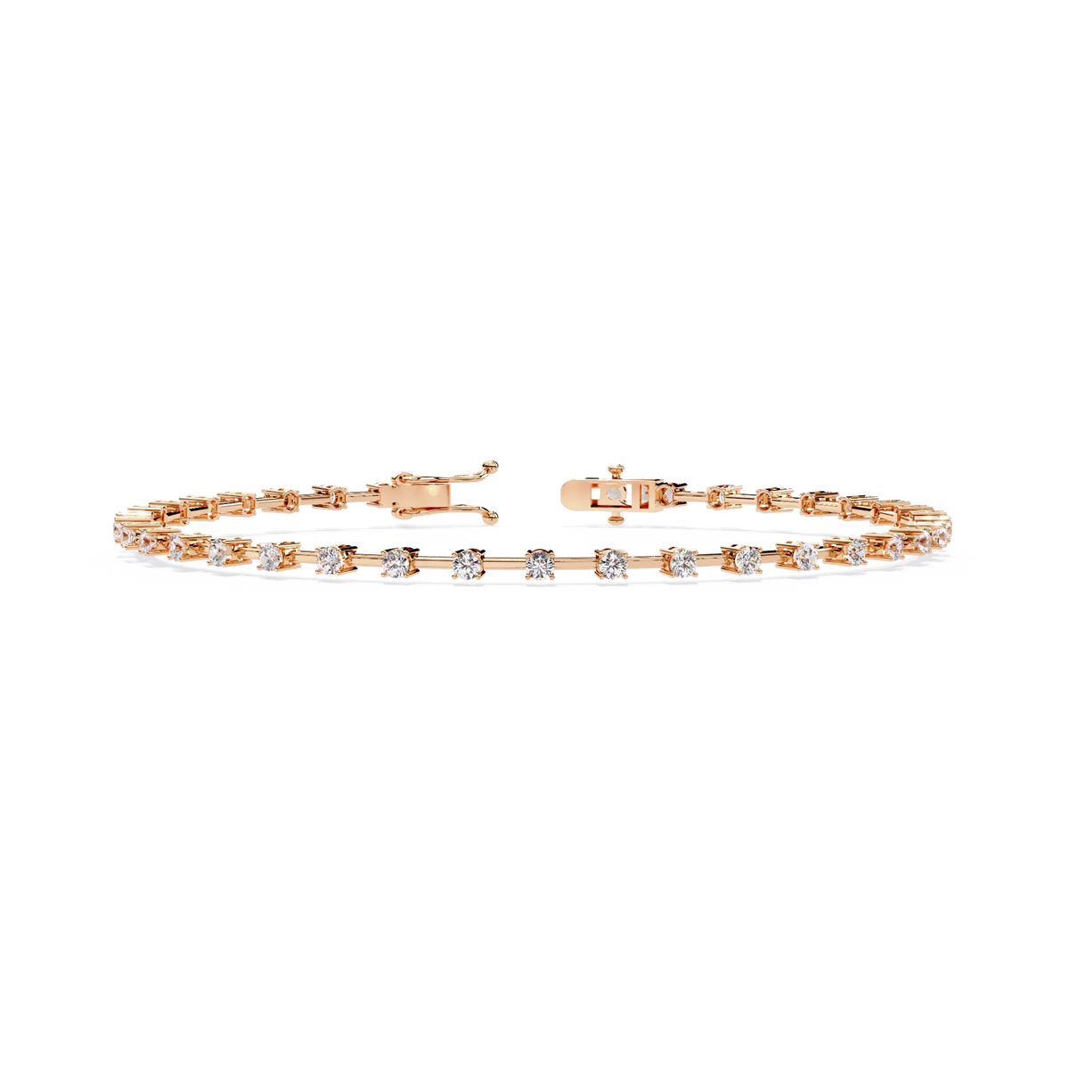 Minimal Luxe Lab Grown Diamond Tennis Bracelet - Ophiratbf