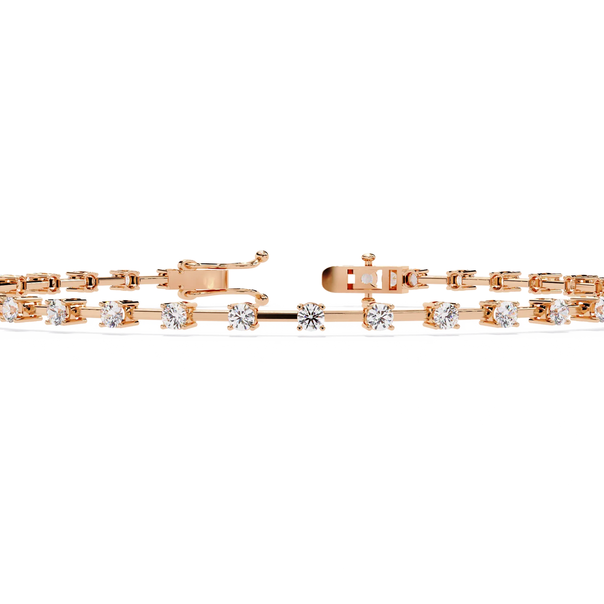 Minimal Luxe Lab Grown Diamond Tennis Bracelet - Ophiratbf