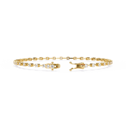 Minimal Luxe Lab Grown Diamond Tennis Bracelet
