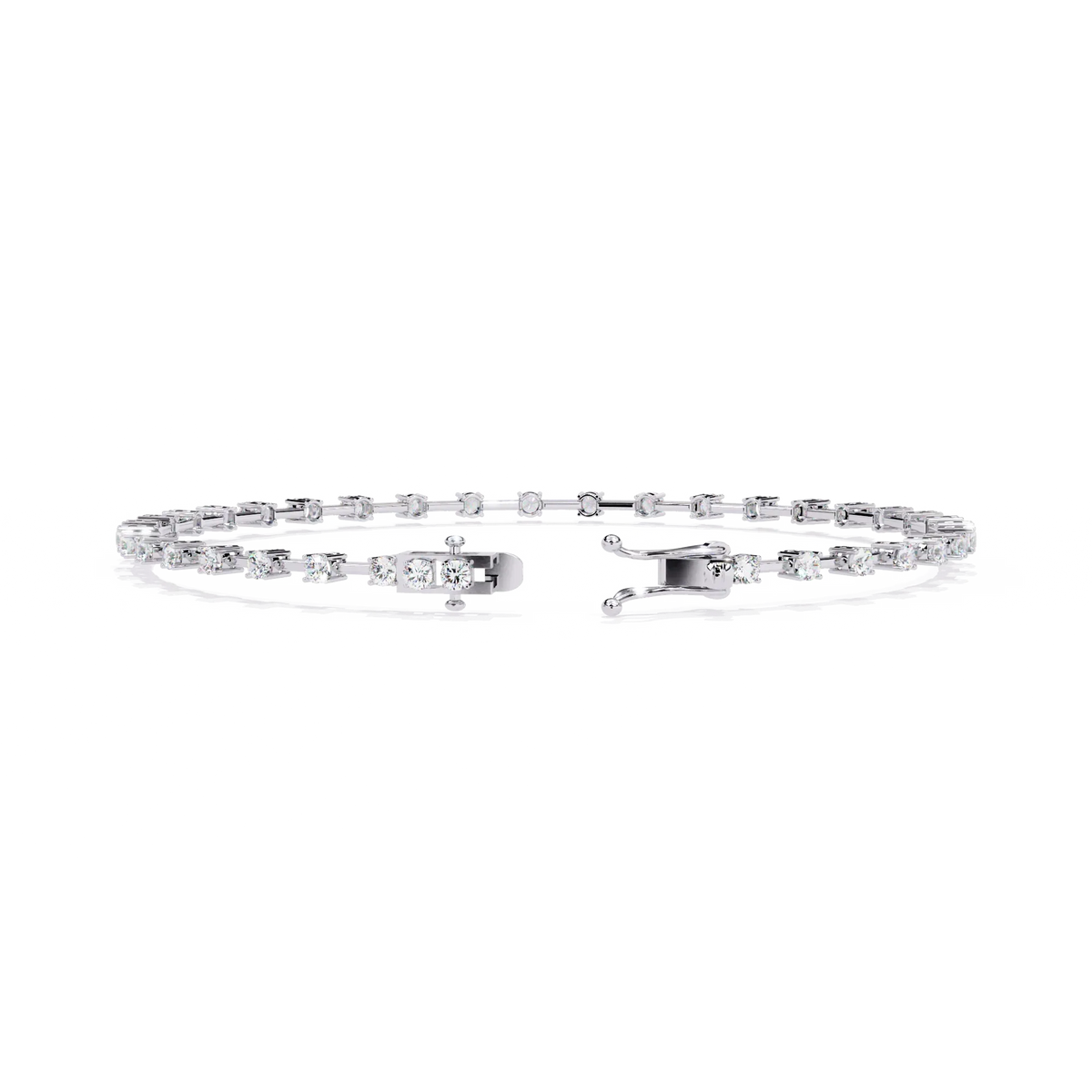 Minimal Luxe Lab Grown Diamond Tennis Bracelet - Ophiratbf