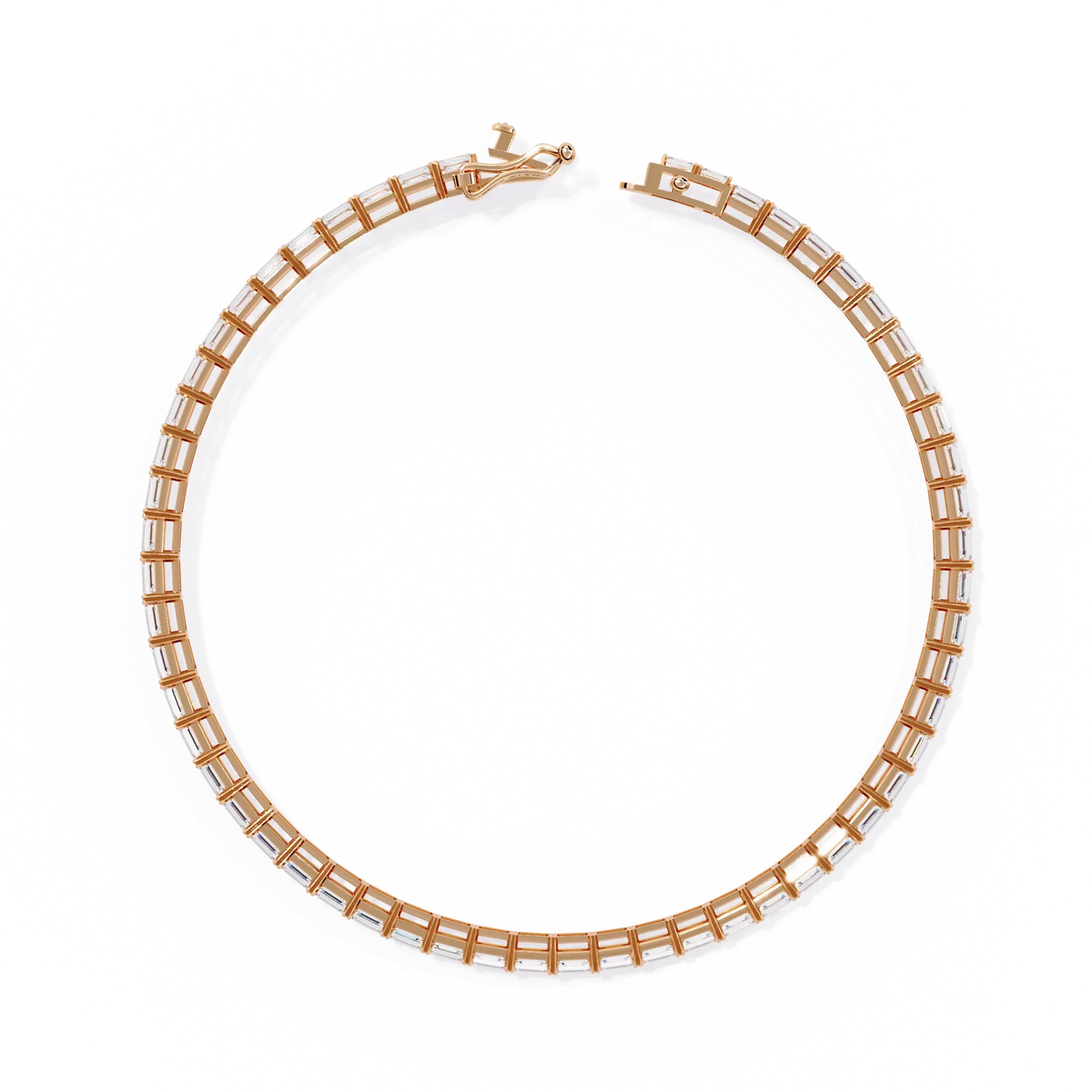 Baguette Allure Lab Grown Diamond Tennis Bracelet - Ophiratbf