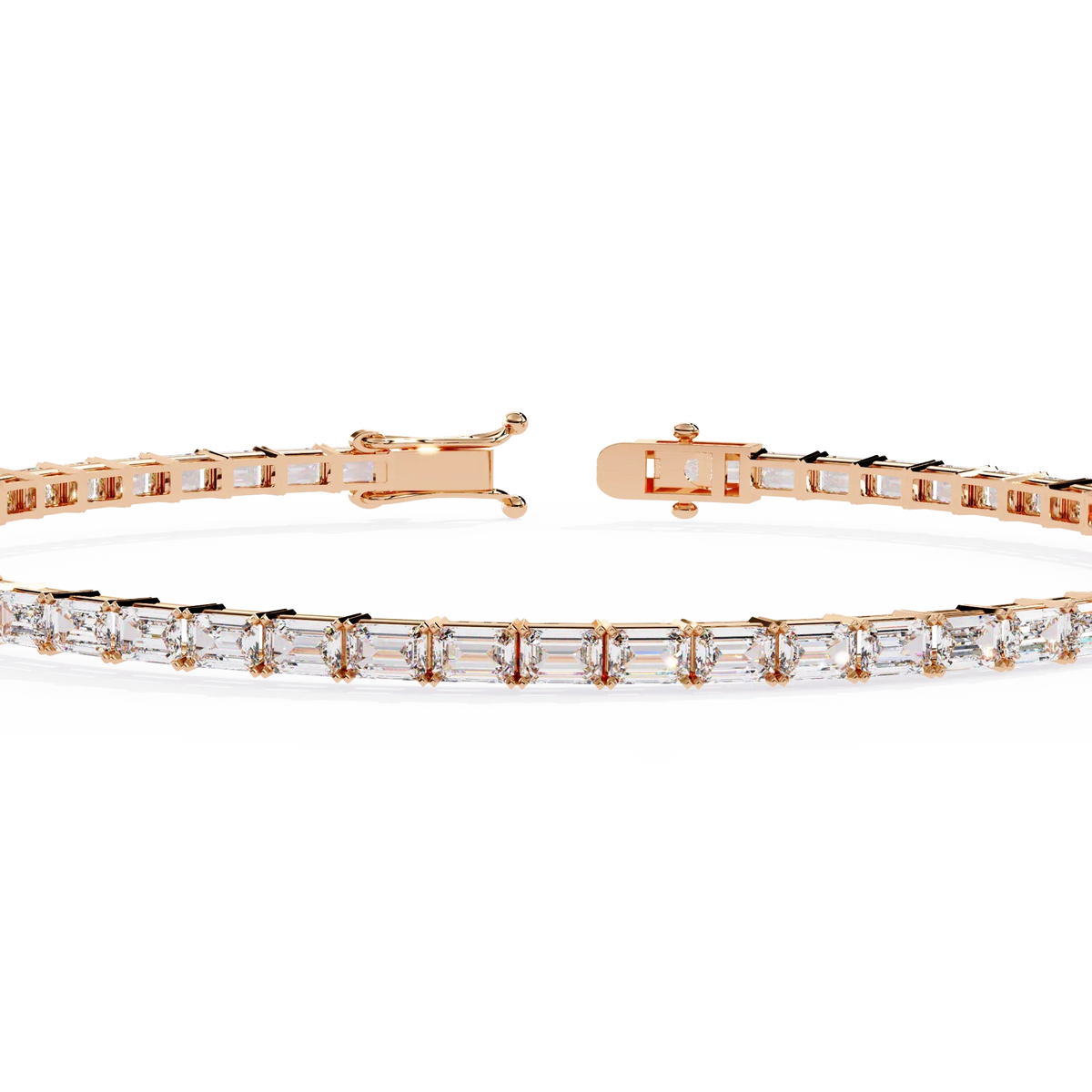 Baguette Allure Lab Grown Diamond Tennis Bracelet - Ophiratbf