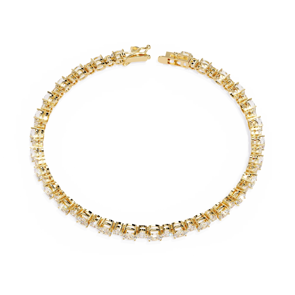 Grandeur Line Lab Grown Diamond Tennis Bracelet - Ophiratbf