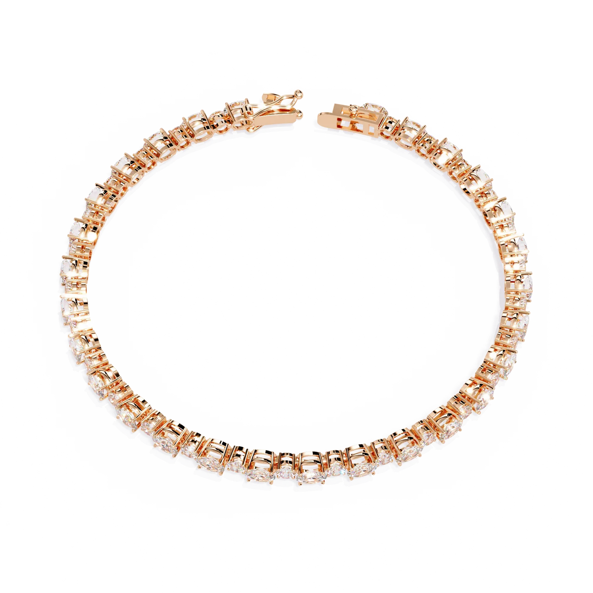 Grandeur Line Lab Grown Diamond Tennis Bracelet - Ophiratbf