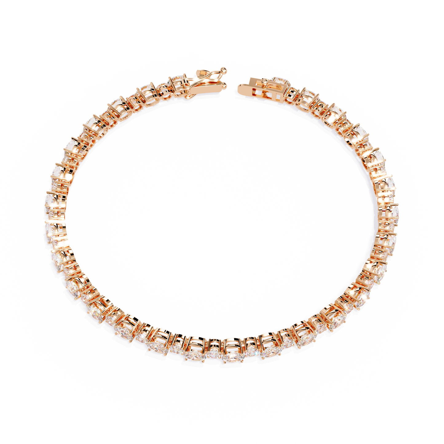 grandeur line lab grown diamond tennis bracelet