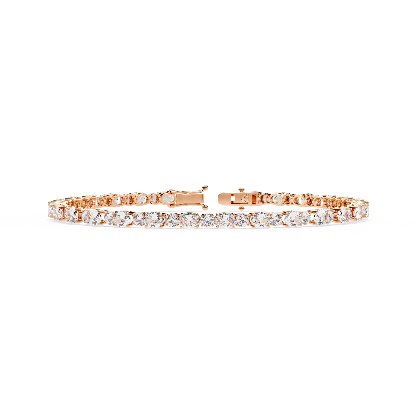 grandeur line lab grown diamond tennis bracelet