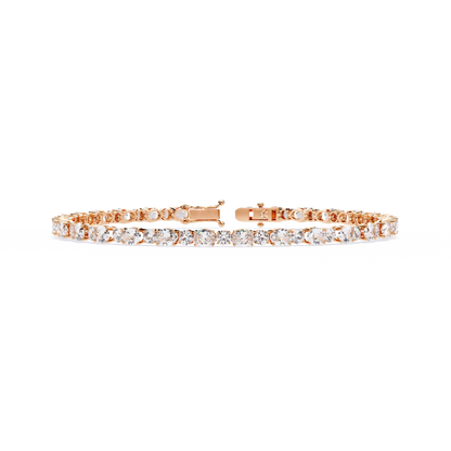 Grandeur Line Lab Grown Diamond Tennis Bracelet