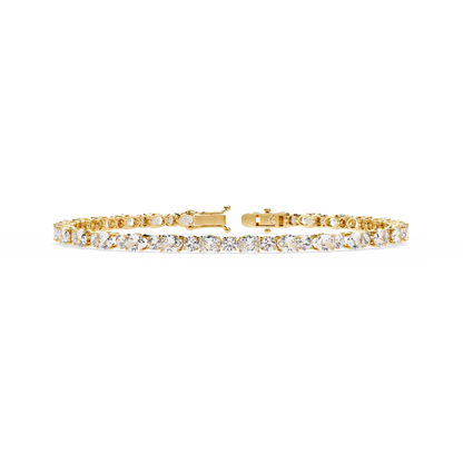 Grandeur Line Lab Grown Diamond Tennis Bracelet