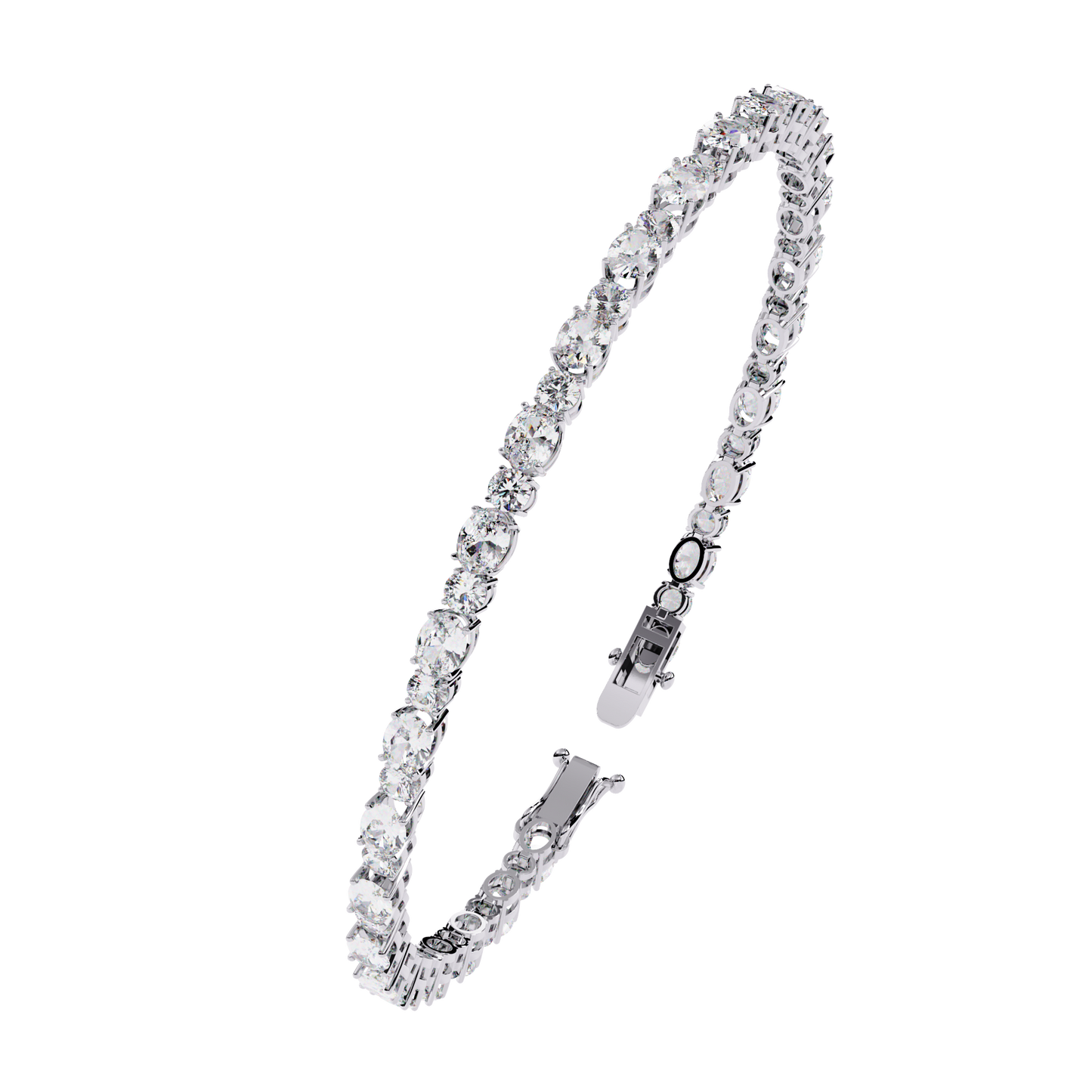 grandeur line lab grown diamond tennis bracelet