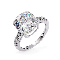 Eterna Cushion Lab Grown Diamond Ring - Ophiratbf
