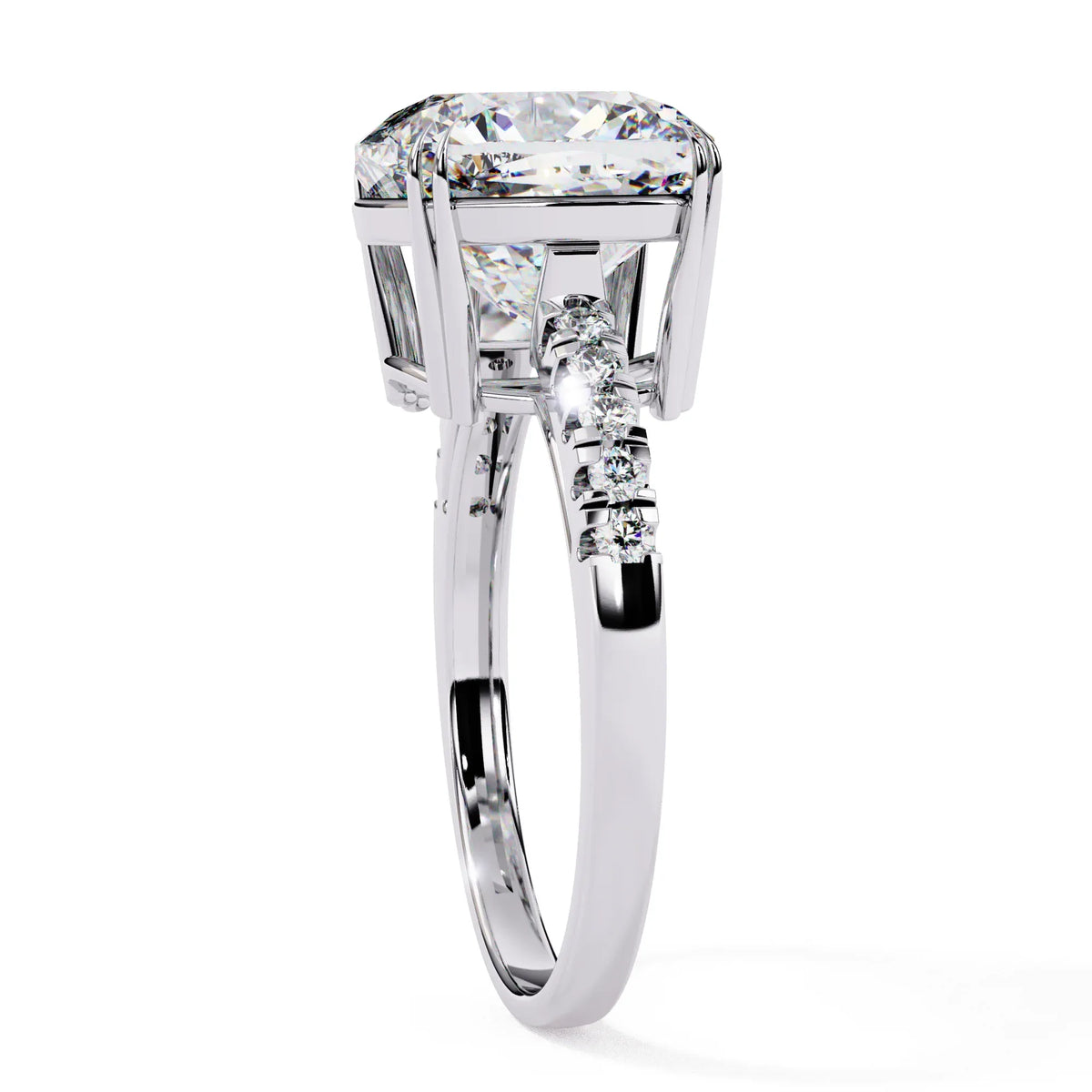 Eterna Cushion Lab Grown Diamond Ring - Ophiratbf
