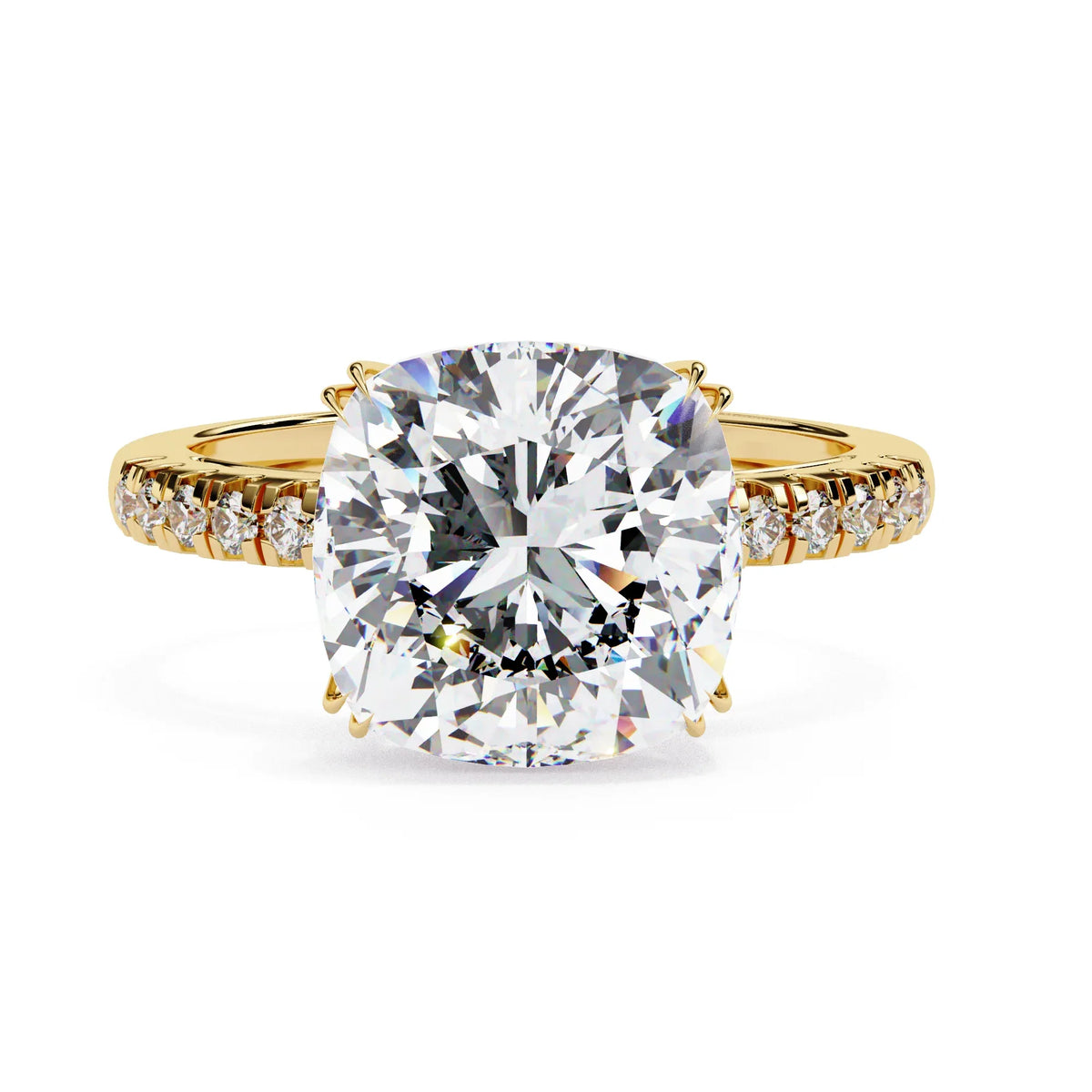 Eterna Cushion Lab Grown Diamond Ring - Ophiratbf