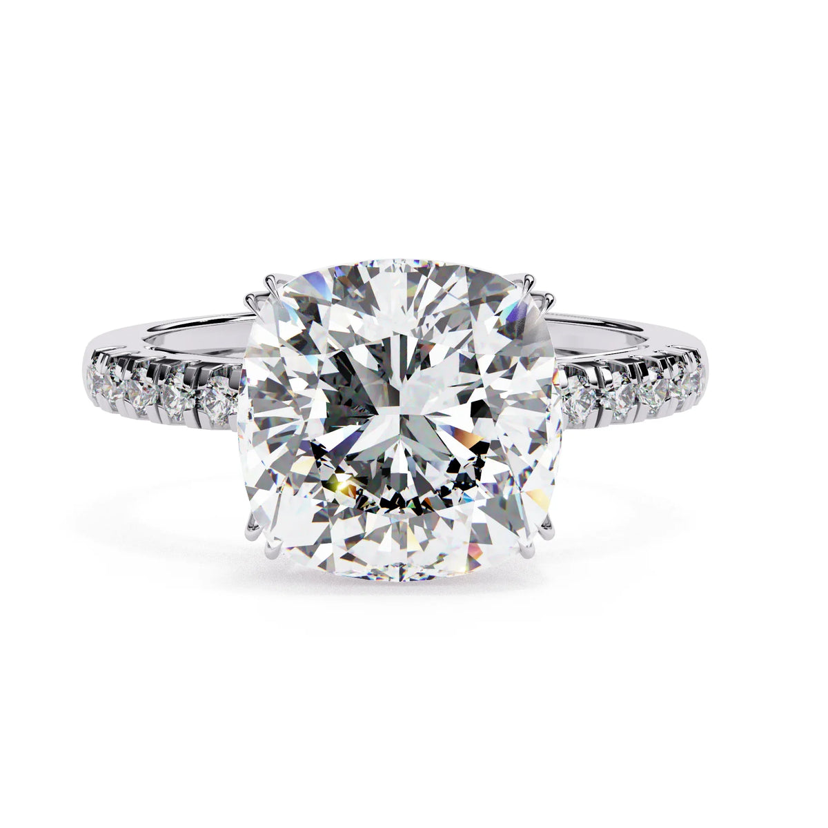 Eterna Cushion Lab Grown Diamond Ring - Ophiratbf
