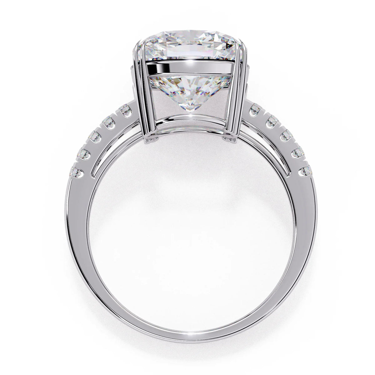 Eterna Cushion Lab Grown Diamond Ring - Ophiratbf
