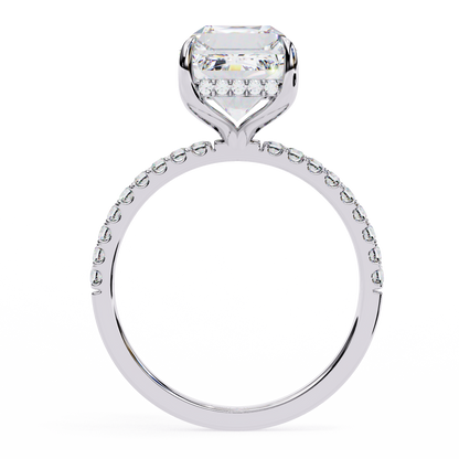 Emerald Luxe Hidden Halo Lab Grown Diamond Ring