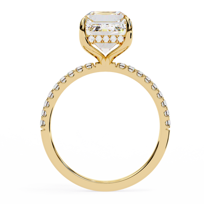 Emerald Luxe Hidden Halo Lab Grown Diamond Ring