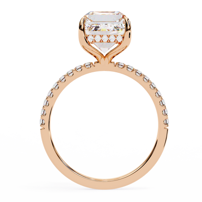 Emerald Luxe Hidden Halo Lab Grown Diamond Ring