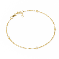 Golden Glow Lab Grown Diamond Chain Bracelet - Ophiratbf