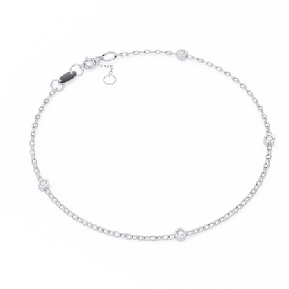 Golden Glow Lab Grown Diamond Chain Bracelet