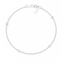 Golden Glow Lab Grown Diamond Chain Bracelet - Ophiratbf