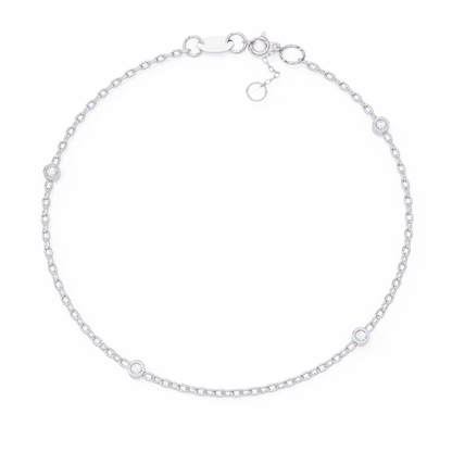Golden Glow Lab Grown Diamond Chain Bracelet