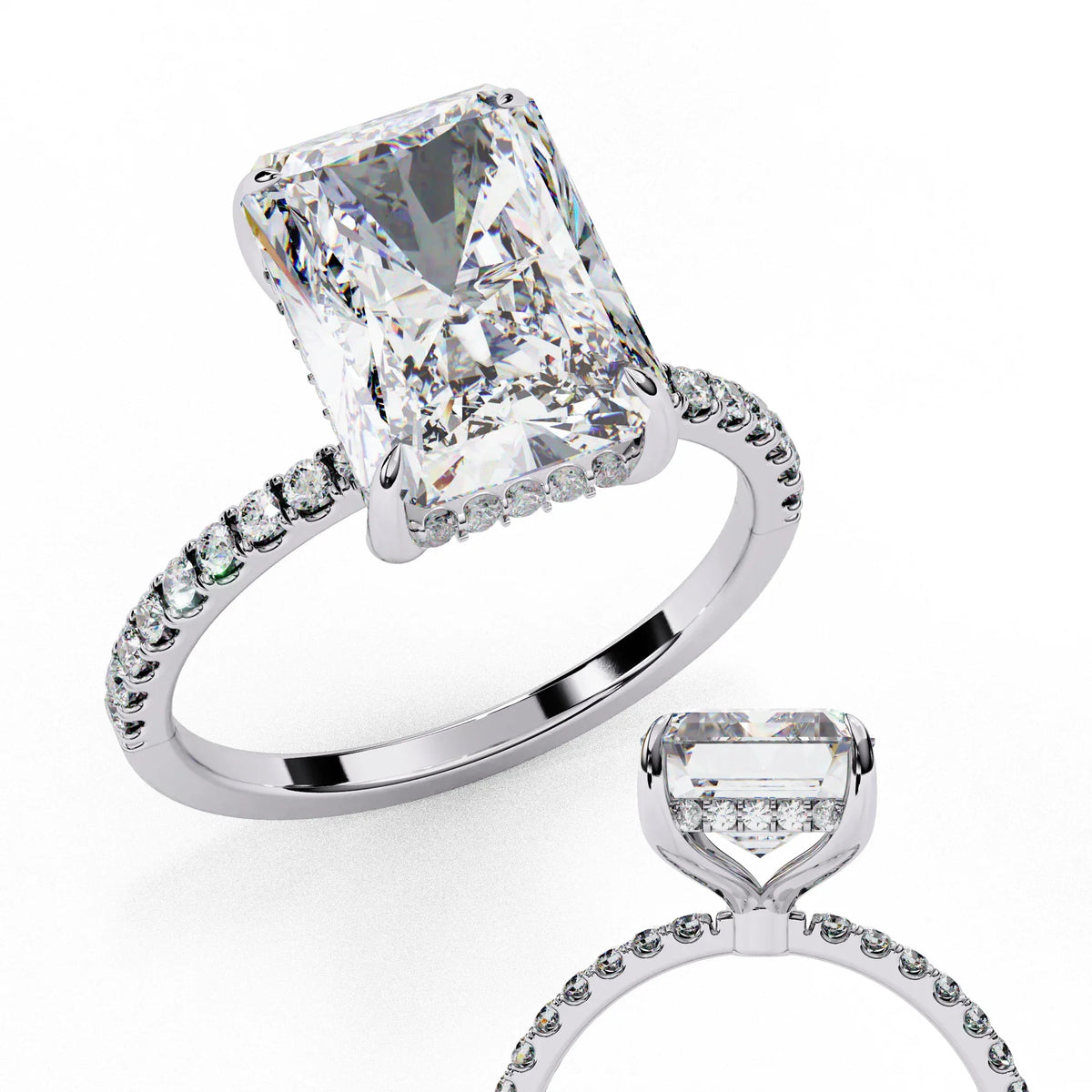 Regalia Radiant Lab Grown Diamond Ring - Ophiratbf