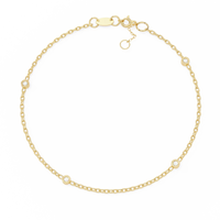 Golden Glow Lab Grown Diamond Chain Bracelet - Ophiratbf