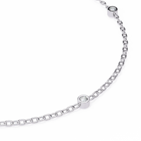 Golden Glow Lab Grown Diamond Chain Bracelet - Ophiratbf