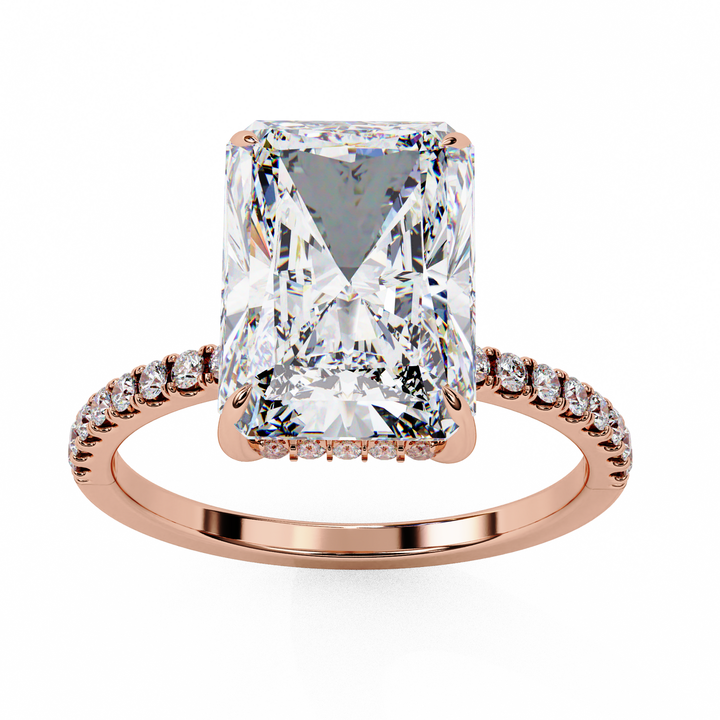 regalia radiant lab grown diamond ring