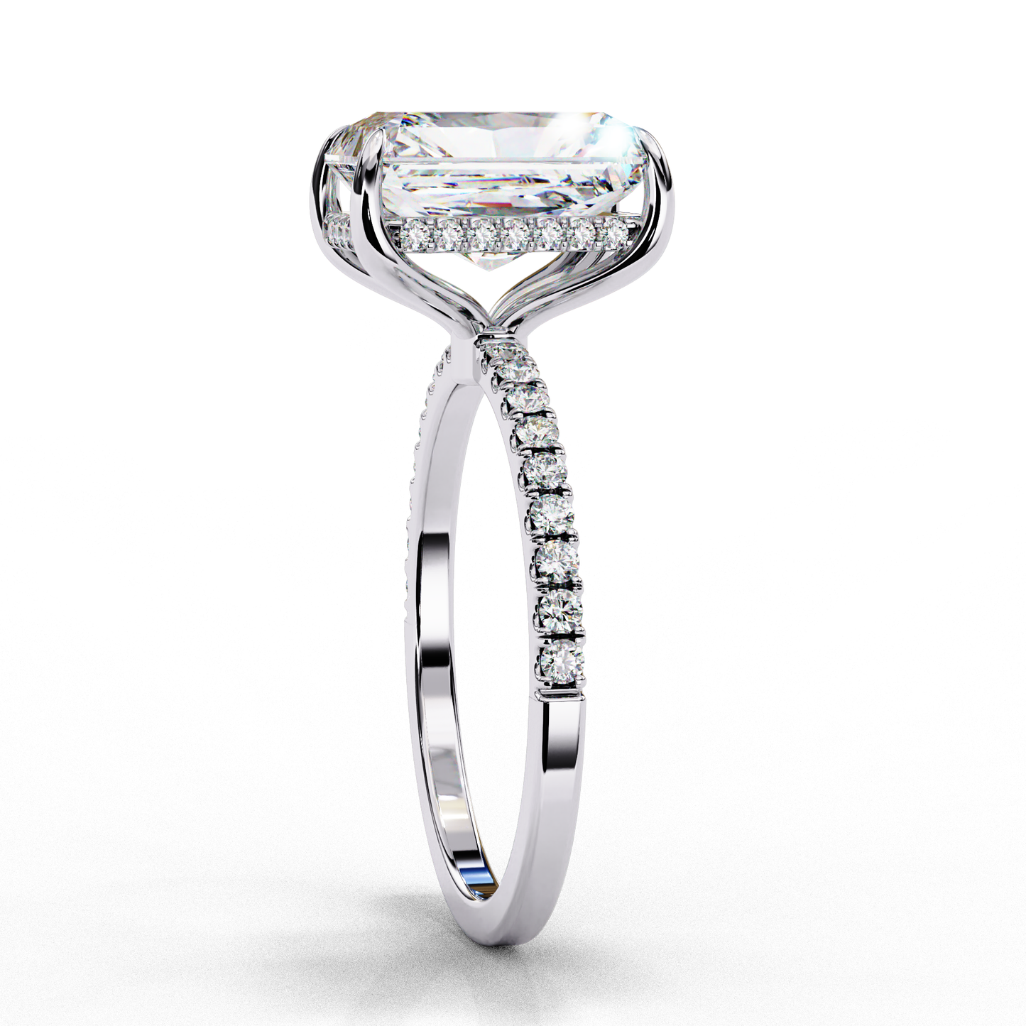regalia radiant lab grown diamond ring