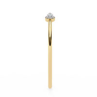 Lustra Pear Halo Diamond Open Bangle - Ophiratbf