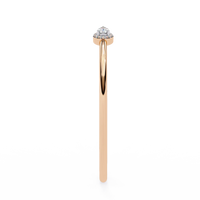 Lustra Pear Halo Diamond Open Bangle - Ophiratbf