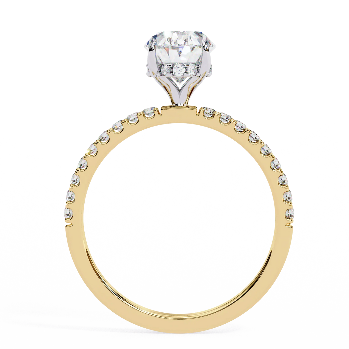 Oval Brilliance Lab Diamond Solitaire Ring - Ophiratbf