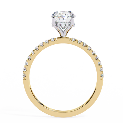 Oval Brilliance Lab Diamond Solitaire Ring
