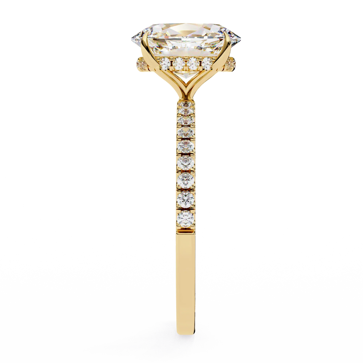 Oval Brilliance Lab Diamond Solitaire Ring - Ophiratbf