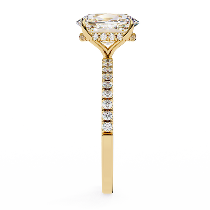 Oval Brilliance Lab Diamond Solitaire Ring