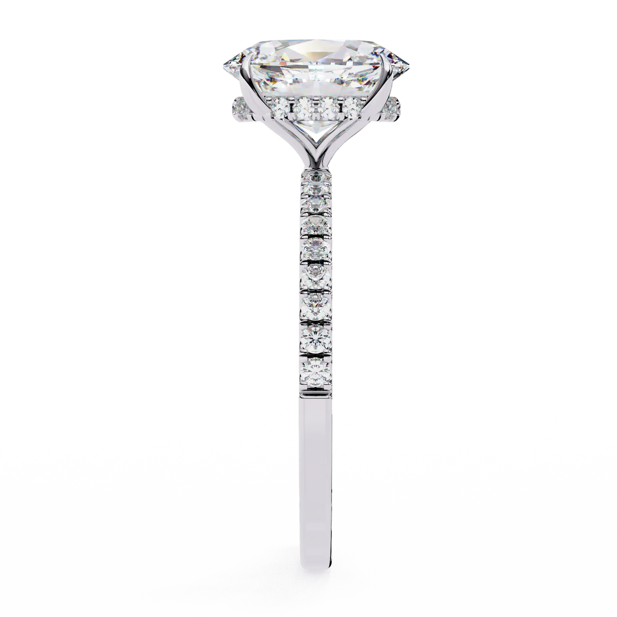 Oval Brilliance Lab Diamond Solitaire Ring - Ophiratbf