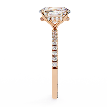 Oval Brilliance Lab Diamond Solitaire Ring